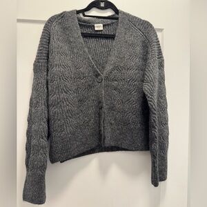 Abercrombie & Fitch Charcoal Knit Cardigan